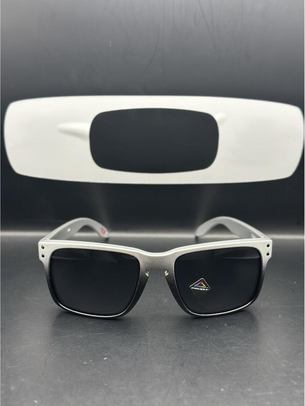 Oakley Holbrook Silver/Black Fade W/Prizm Black Lenses